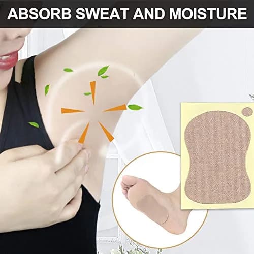 HURRISE Body Deodorant 10pcs | Unisex Sweat Absorbing Underarm Patches, 9 x 6.5cm thumbnail 6