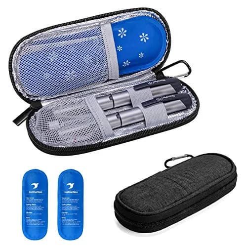 Yarwo Insulin Cooler Travel Case with 2 x TSA Approved Ice Packs | Insulated Diabetes Organizer for Daily Use thumbnail 1