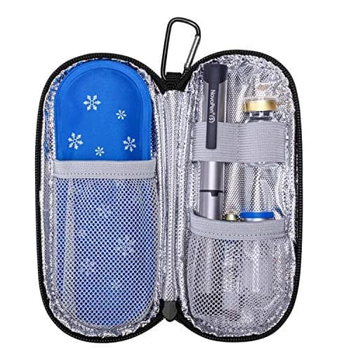 Yarwo Insulin Cooler Travel Case with 2 x TSA Approved Ice Packs | Insulated Diabetes Organizer for Daily Use thumbnail 2