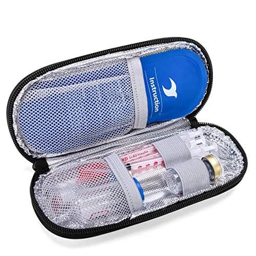 Yarwo Insulin Cooler Travel Case with 2 Ice Packs | Purple, 7.4 x 3.1 x 1.1 inches thumbnail 7