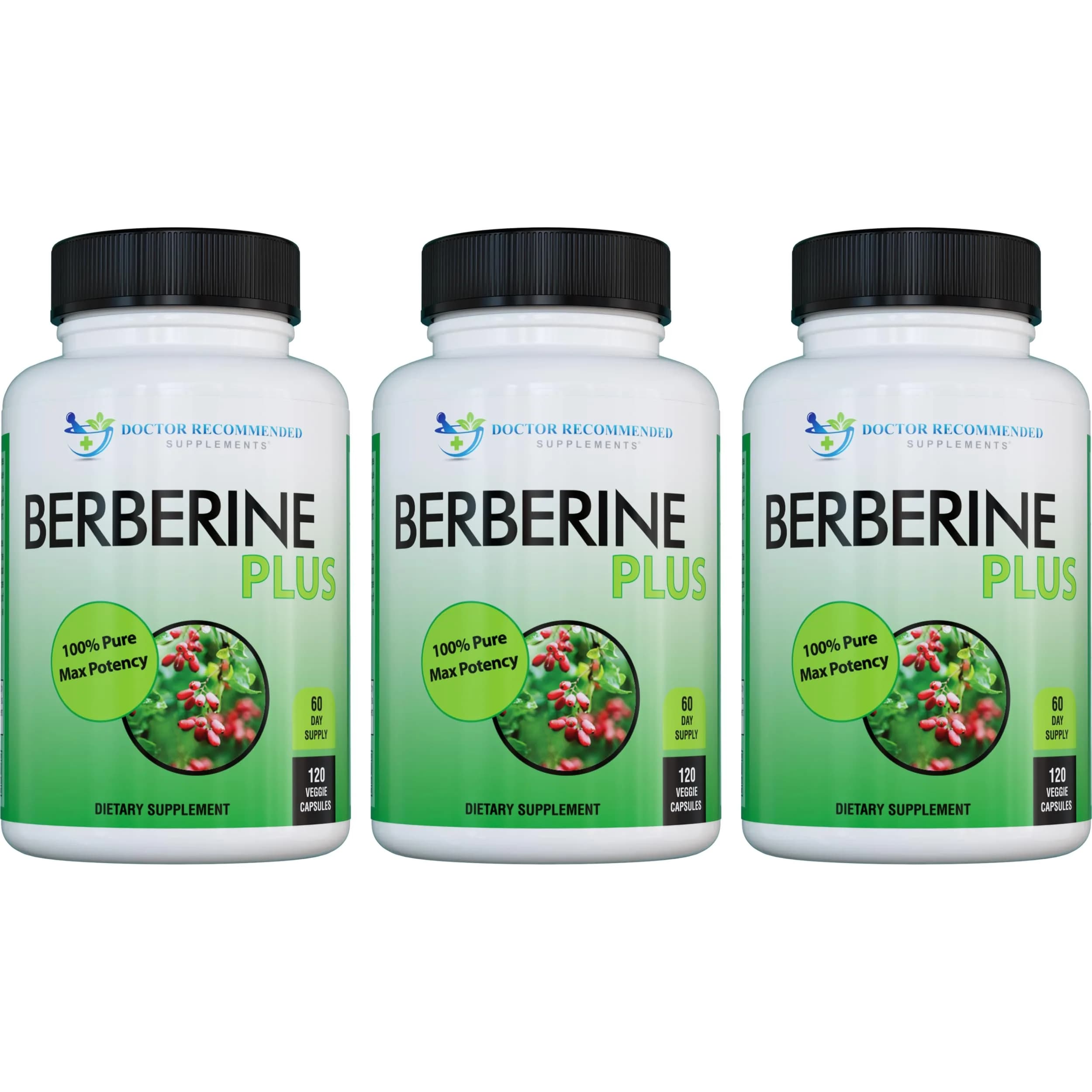 DOCTOR RECOMMENDED SUPPLEMENTS Berberine Plus 1200mg | 120 Veggie Capsules for Adults