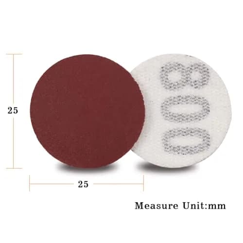 SPEEDWOX 1 Inch 800-Grit Hook & Loop Sanding Discs | Fine Aluminum Oxide for Precision Finishing thumbnail 5