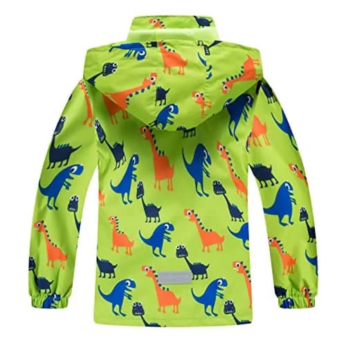IjnUhb Waterproof Hooded Jacket for Boys Girls 3T | Windproof & Rainproof Outdoor Coat thumbnail 4