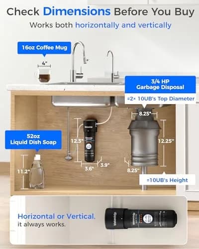 Waterdrop 10UB Under Sink Water Filter System with Dedicated Faucet, 11000 Gallons (30,000 Liters) | Reduces PFAS, Lead, Chlorine thumbnail 5