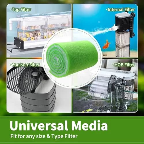 AQUANEAT Aquarium Filter Media Pad Dual Density 72" x 12" | Crystal Clear Water thumbnail 3