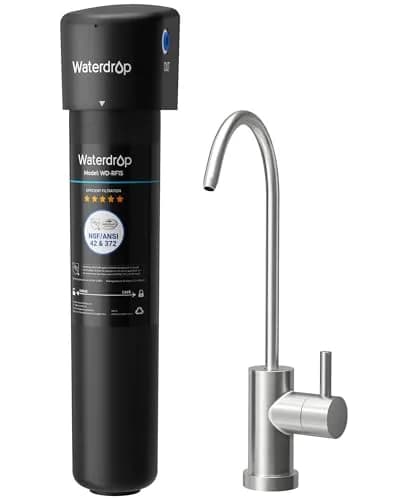 Waterdrop 15UB Under Sink Water Filter System with Dedicated Faucet, 19000 Gallons (730 Days) | Reduces PFAS, Lead, Chlorine thumbnail 1