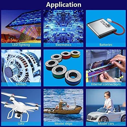Fermerry 20 AWG Stranded Silicone Wire Spool 30.48m (100ft) Each | 600V, 200°C Rated Electrical Wire Kit thumbnail 6