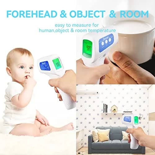 Berrcom Digital Infrared Forehead Thermometer 3 in 1 | Non Contact Fever Check for Kids & Adults thumbnail 3