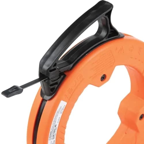 Klein Tools 25-Foot Steel Fish Tape | 7.62m (25 ft) x 6.35mm (1/4") Flat Electrical Wire Puller thumbnail 9