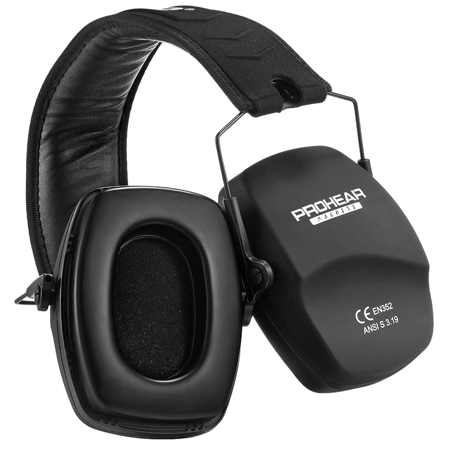 PROHEAR 016-Gel Shooting Ear Protection, NRR 26dB, Gel Cushions | Foldable Passive Earmuffs for Loud Noise