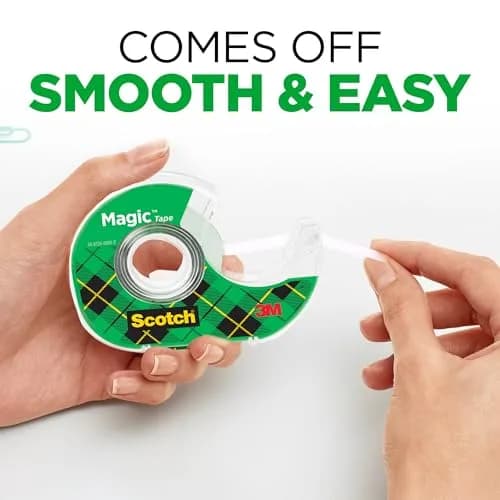 Scotch Magic Tape & Heavy Duty Shipping Tape Bundle with Dispensers, 6 Rolls Total, Clear | Invisible & Strong Packaging Tape thumbnail 4