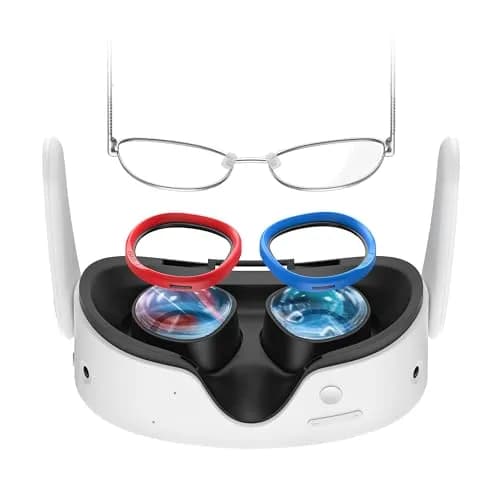 AMVR Glasses Spacer Compatible with Oculus Quest 2 & Rift S | Soft Silicone Anti-Scratch Ring, 3 Sizes, Protect VR Lens & Prescription Glasses thumbnail 1