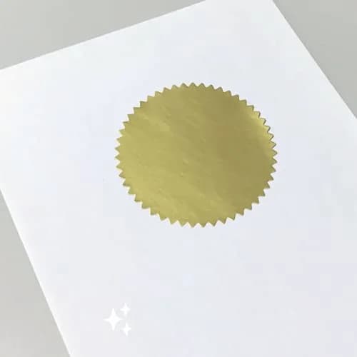 TownStix Gold Foil Seal Stickers for Certificates - 2 inch (5.1 cm) | Pack of 200 thumbnail 5