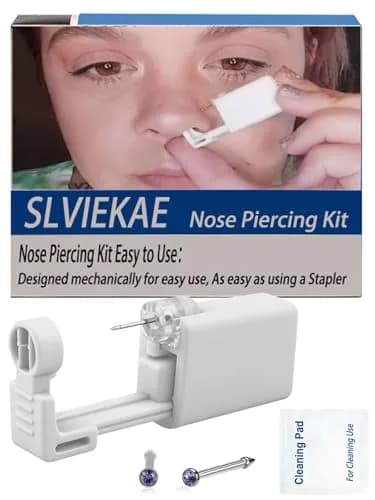SLVIEKAE Purple Nose Piercing Kit | Single-Use Self Piercing Tool with Cubic Zirconia Stud thumbnail 6