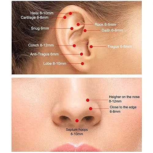 M MOOHAM Nose Rings for Women, 18g Silver Hoop, 9mm Inner Diameter | Hypoallergenic Surgical Steel Jewelry thumbnail 6