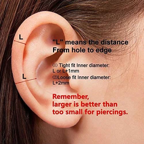 M MOOHAM Nose Rings for Women, 18g Silver Hoop, 9mm Inner Diameter | Hypoallergenic Surgical Steel Jewelry thumbnail 7