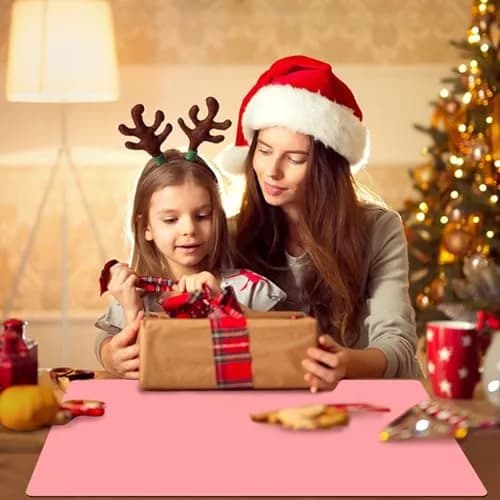 QPIX DIGITAL Extra Large Silicone Craft Mat 60x40 cm (23.62x15.75 inches) | BPA-Free Food-Grade Silicone for Kids Crafts, Baking, and Dining thumbnail 2