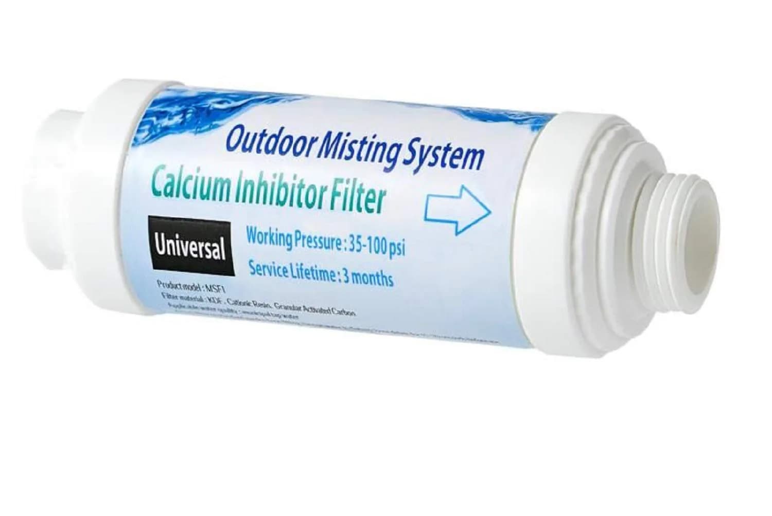 H&G lifestyles Misting System Calcium Inhibitor Filter for Mister | Outdoor Water Filter for Patios & Gardens - main product image