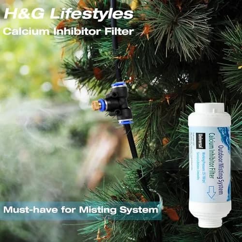 H&G lifestyles Calcium Inhibitor Filter for Misting System 254 g (9 oz) Pack of 4 | Protects Nozzles & Improves Water Flow thumbnail 8
