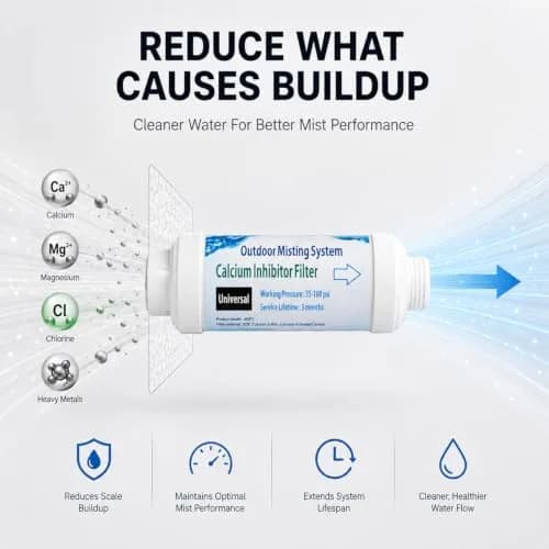H&G lifestyles Calcium Inhibitor Filter for Misting System 254 g (9 oz) Pack of 4 | Protects Nozzles & Improves Water Flow thumbnail 3