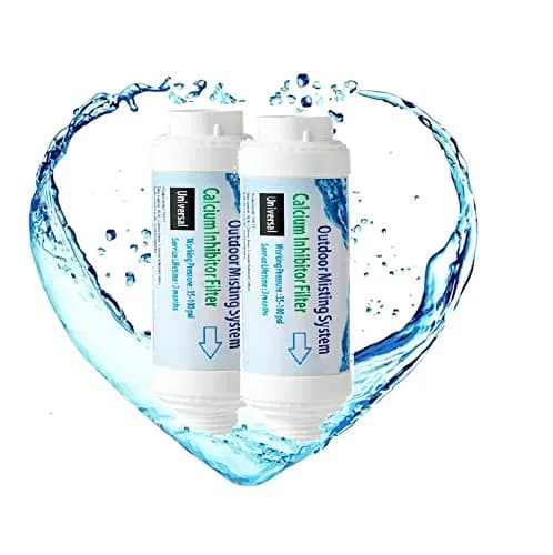H&G lifestyles Misting System Calcium Inhibitor Filter 2 Count (Pack of 1) | Protects Nozzles & Improves Water Quality thumbnail 1
