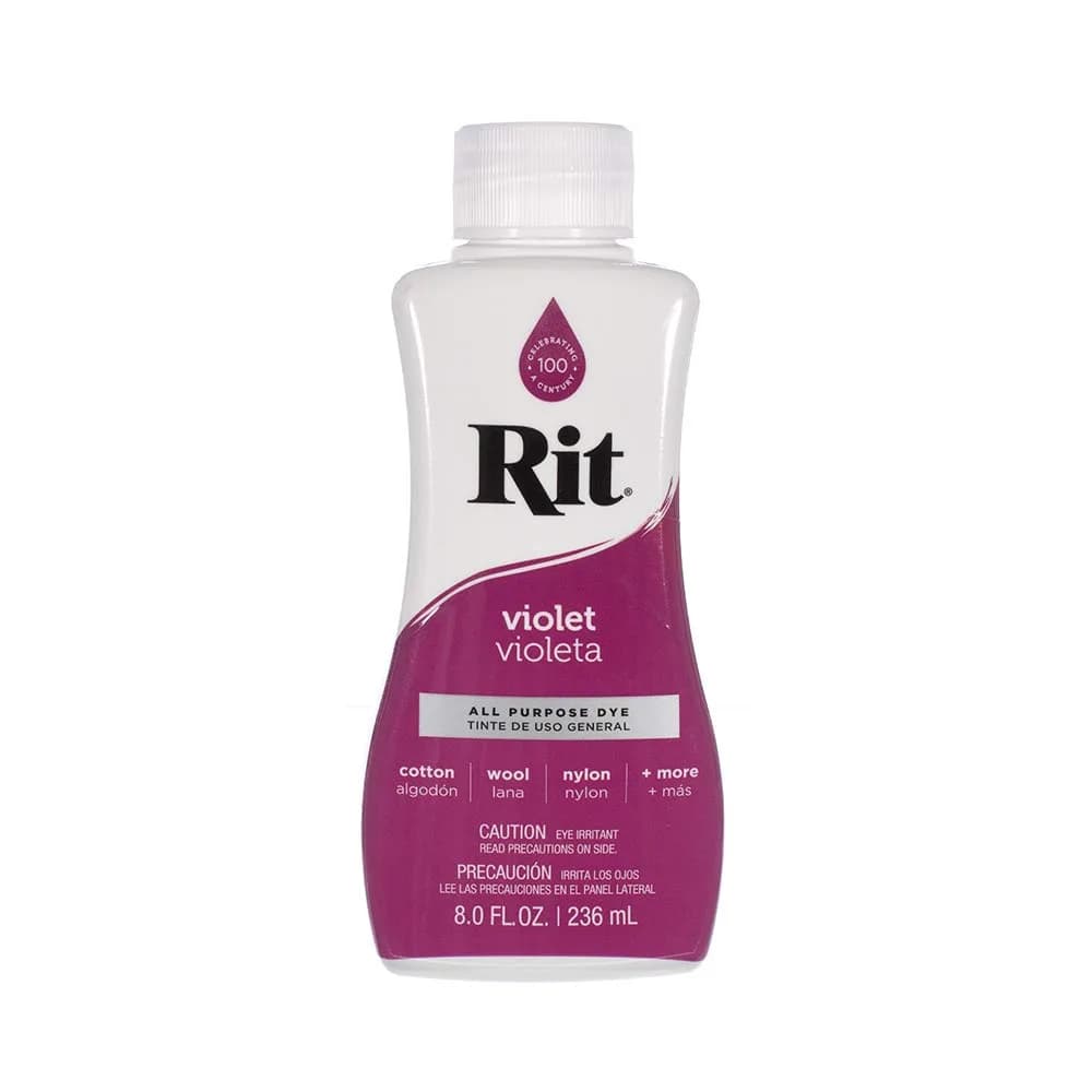 Craft County Rit Dye Liquid Violet 8 Oz | Vibrant Color for Fabric & Crafts - main product image