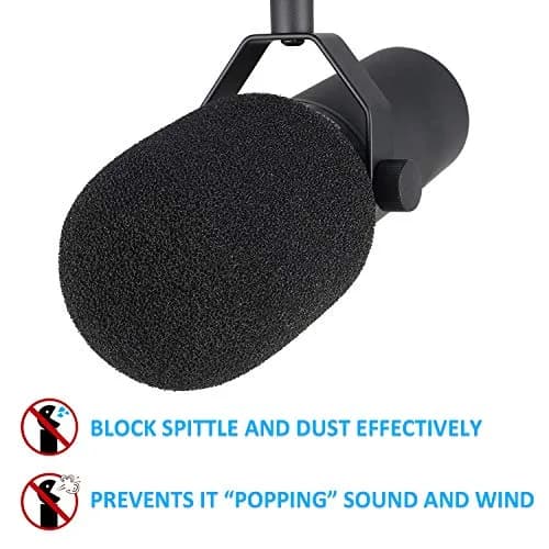 YOUSHARES SM7B Foam Windscreen for Shure SM7B Microphone | Noise Reduction thumbnail 4