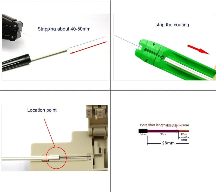Leite LC UPC Fiber Optic Quick Connector 10-Pack with Tools | Single Mode Mechanical Fast Connector for FTTH CATV Network Instrument thumbnail 5
