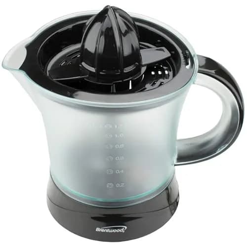 Brentwood Black Juicer 40-Ounce | Powerful Electric Citrus Juicer for Home Use thumbnail 6