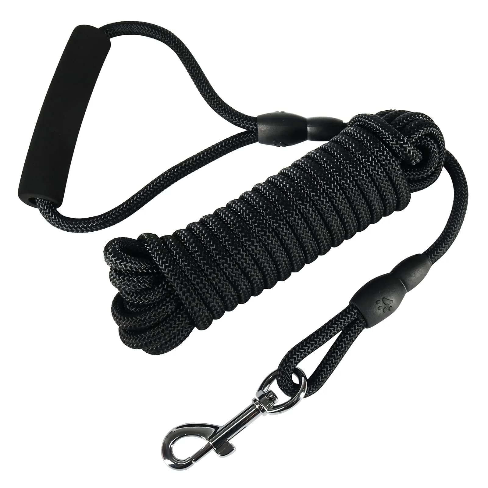 Vivifying 6m (20ft) Floating Dog Check Cord Leash | Durable Polypropylene Rope with Padded Handle & 360° Swivel Clasp