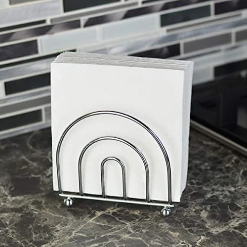 BNYD Chrome Paper Napkin Holder & Tissue Dispenser | 15.2 cm (6 in) Height thumbnail 4