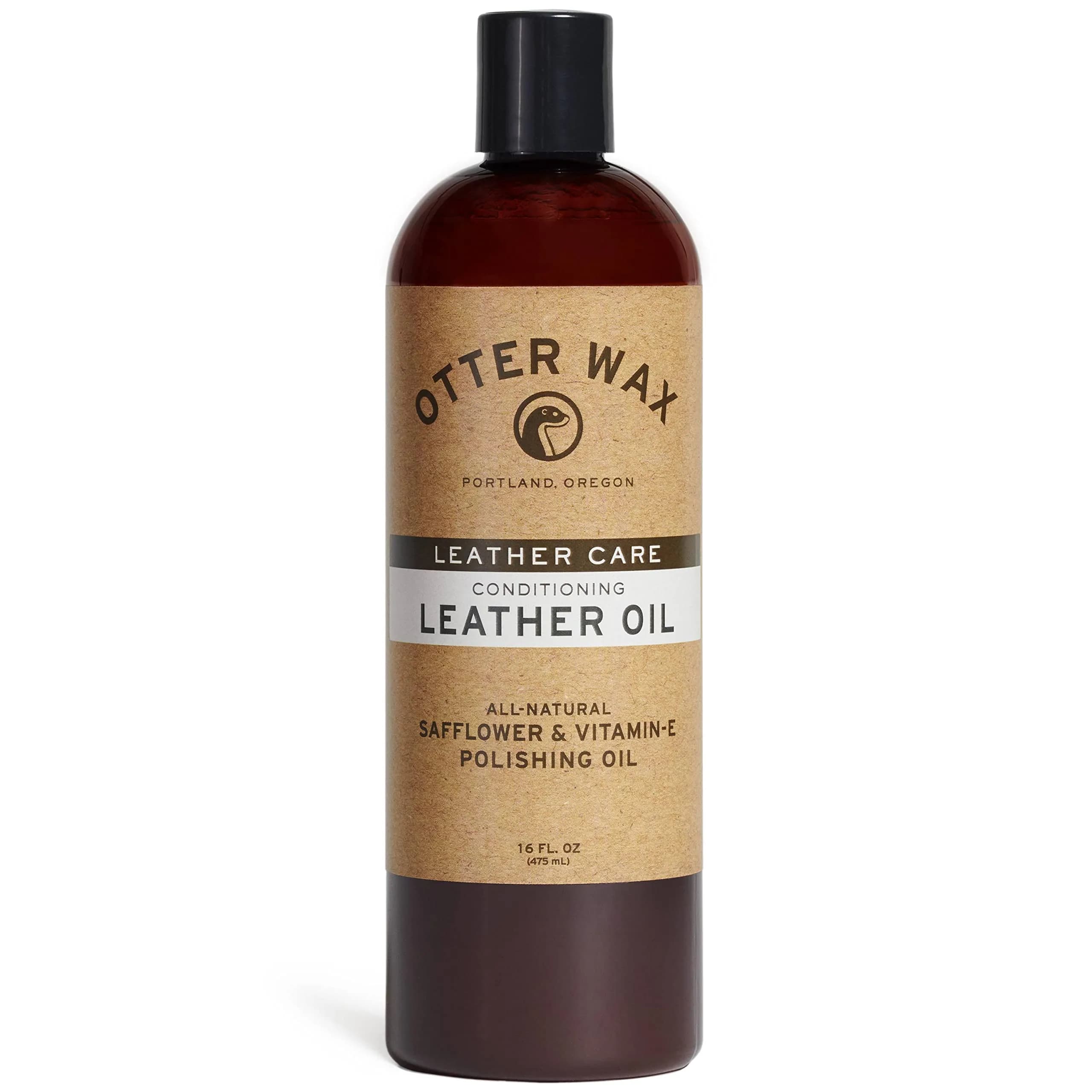 Otter Wax Leather Oil | 5 oz | Leather Cleaner & Conditioner | All-Natural Leather Care — Neutral