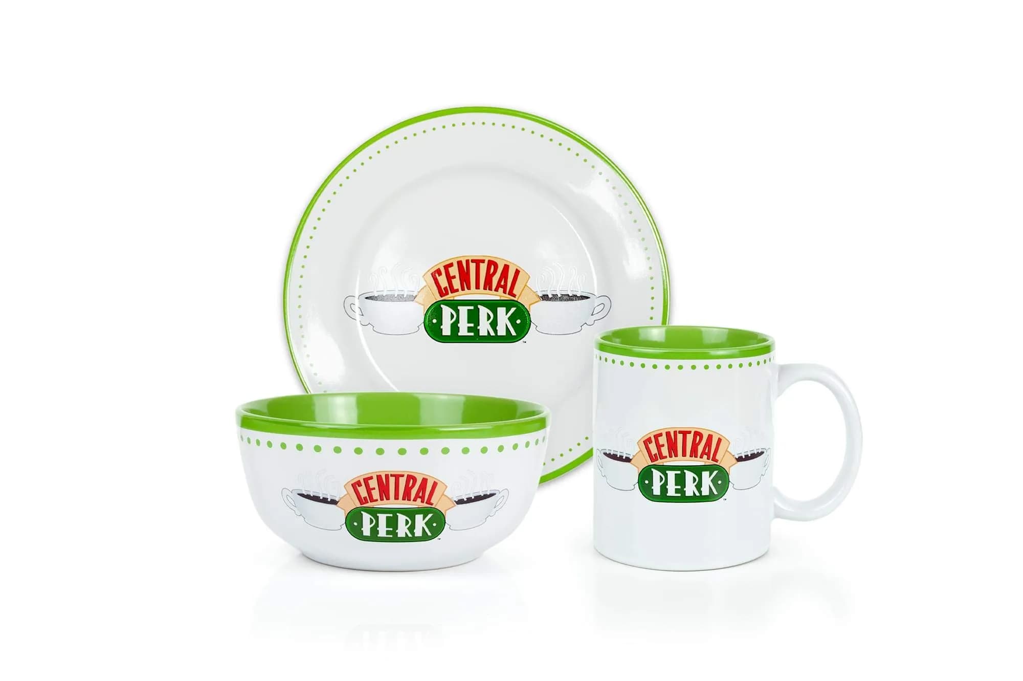 Ukonic Friends Central Perk Dinnerware Set | Official Ceramic Collection | 3-Piece - main product image