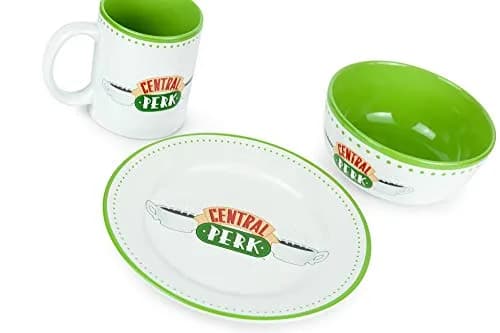 Ukonic Friends Central Perk Dinnerware Set | Official Ceramic Collection | 3-Piece thumbnail 2