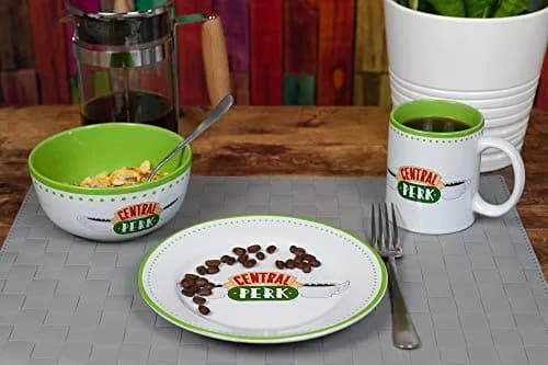 Ukonic Friends Central Perk Dinnerware Set | Official Ceramic Collection | 3-Piece thumbnail 3