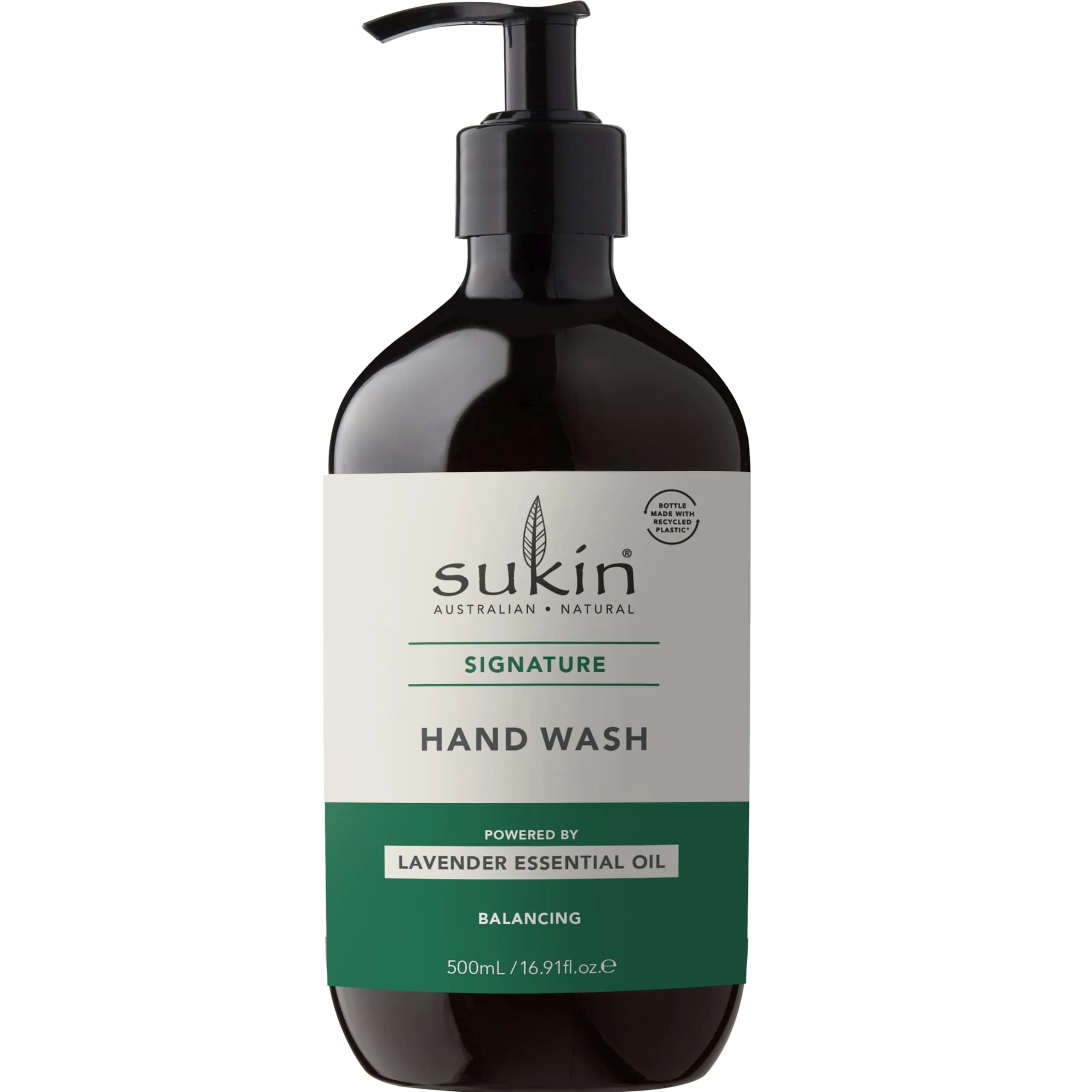 Sukin Cleansing Hand Wash Signature Collection 250ml (8.46 Fl Oz) | Gentle Cleanser for All Skin Types — 33.8 Fl Oz / Refill Cleansing