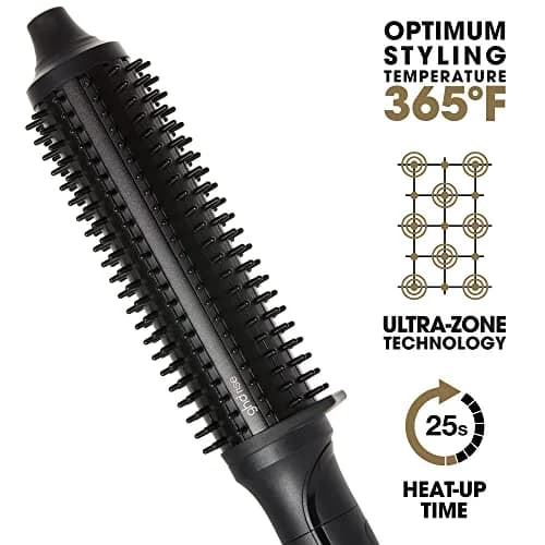 ghd Rise Volumizing Hot Hair Brush 1 Count (Black) | 2x Root Lift & 365°F Safe Styling thumbnail 2