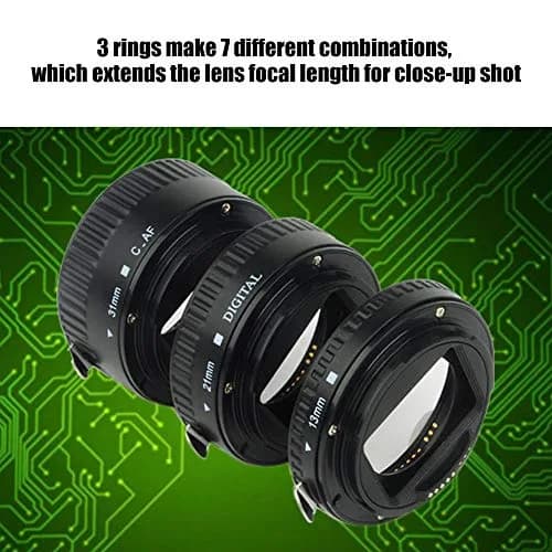 Bindpo Auto Focus Macro Extension Tube Set 13mm+21mm+31mm | Metal EF Mount for Close-Up Photography thumbnail 4
