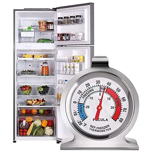 PECULA 2 Pack Refrigerator Thermometer | Classic Dial for Fridge & Freezer, -30-30°C (-20-80°F) thumbnail 5