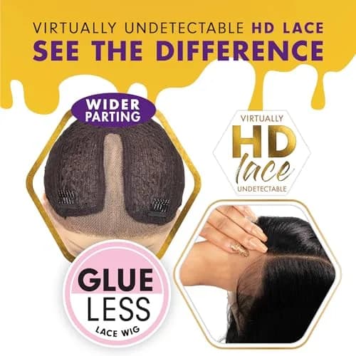 Sensationnel Butta LaceWig-Unit 3, Jet Black 1 | 5 Inch Deep Lace Frontal, Synthetic, Pre-Plucked, Natural Look thumbnail 5