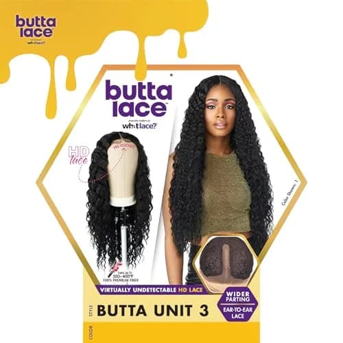 Sensationnel Butta LaceWig-Unit 3, Jet Black 1 | 5 Inch Deep Lace Frontal, Synthetic, Pre-Plucked, Natural Look thumbnail 6