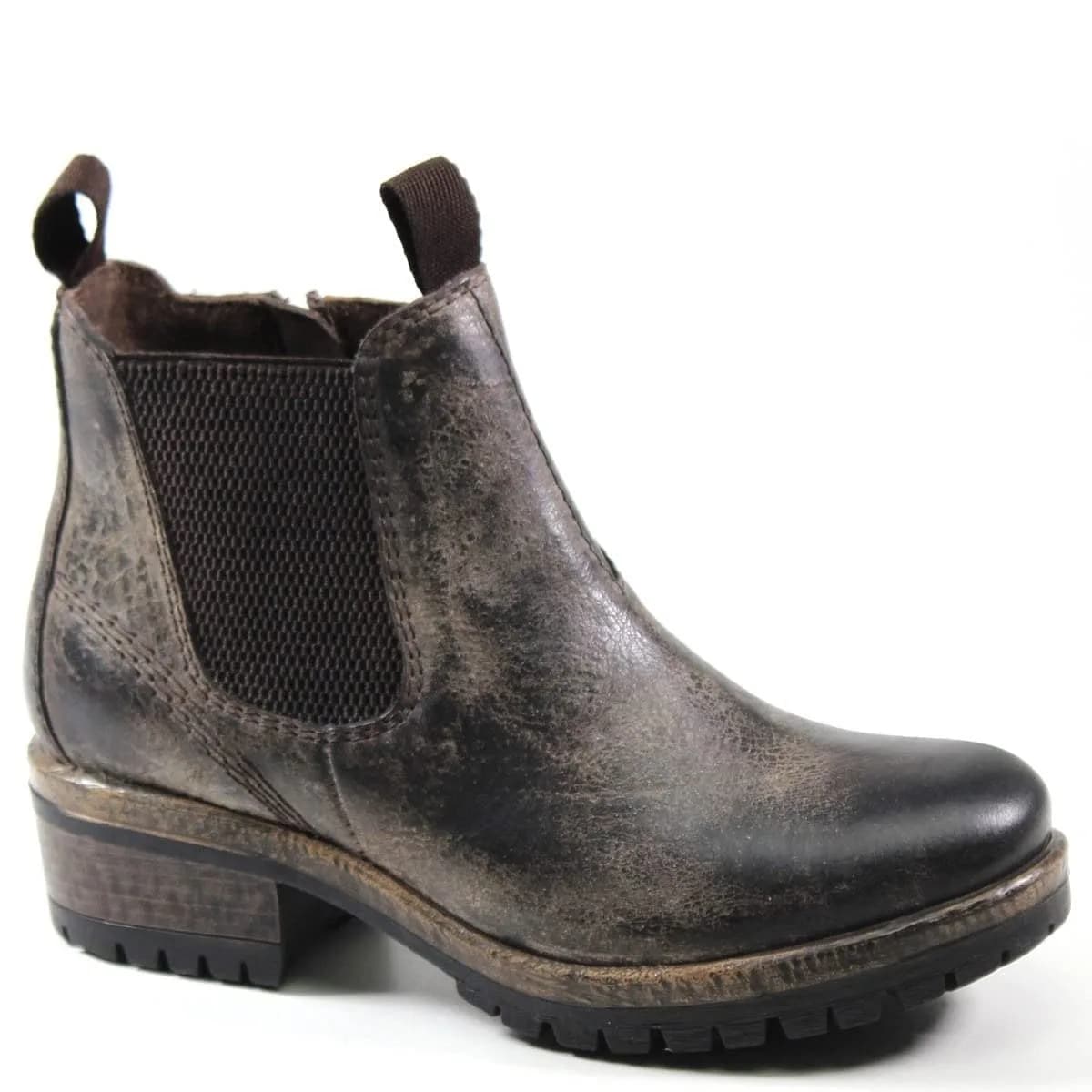 Diba True Say So Casual Boots Brown 7.5M | Vintage Leather, Low Heel, Ankle-Length - main product image