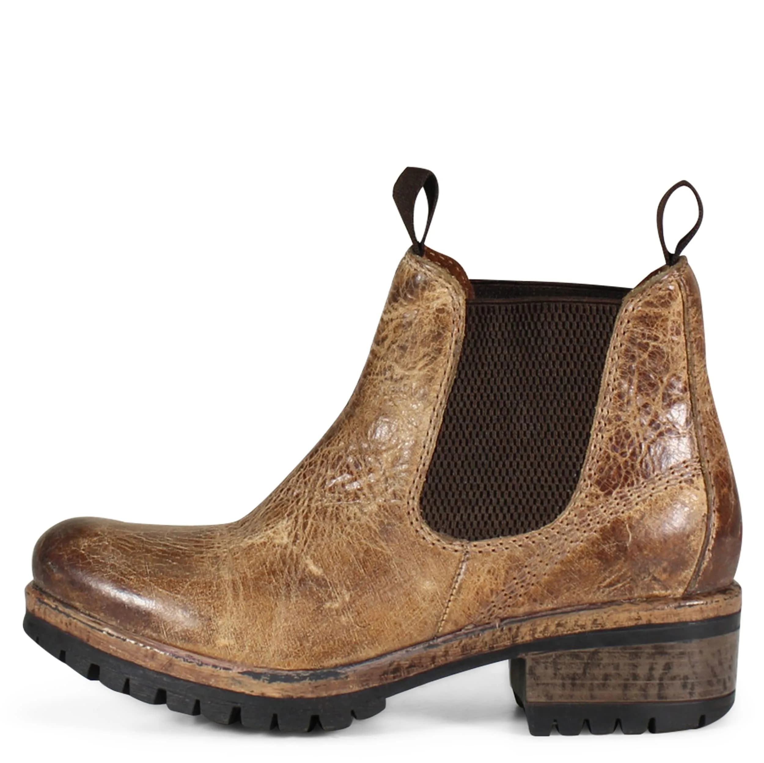 Diba True Say So Casual Boots Ankle Low Heel 8.5 US | Vintage Leather, 1.75" Heel, Brown