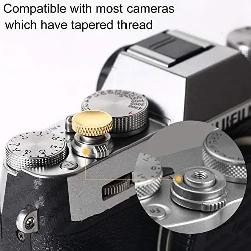 Panzong Pure Copper Concave Shutter Release Button (3 Pack, 11mm) | Enhances Camera Feel & Style thumbnail 4