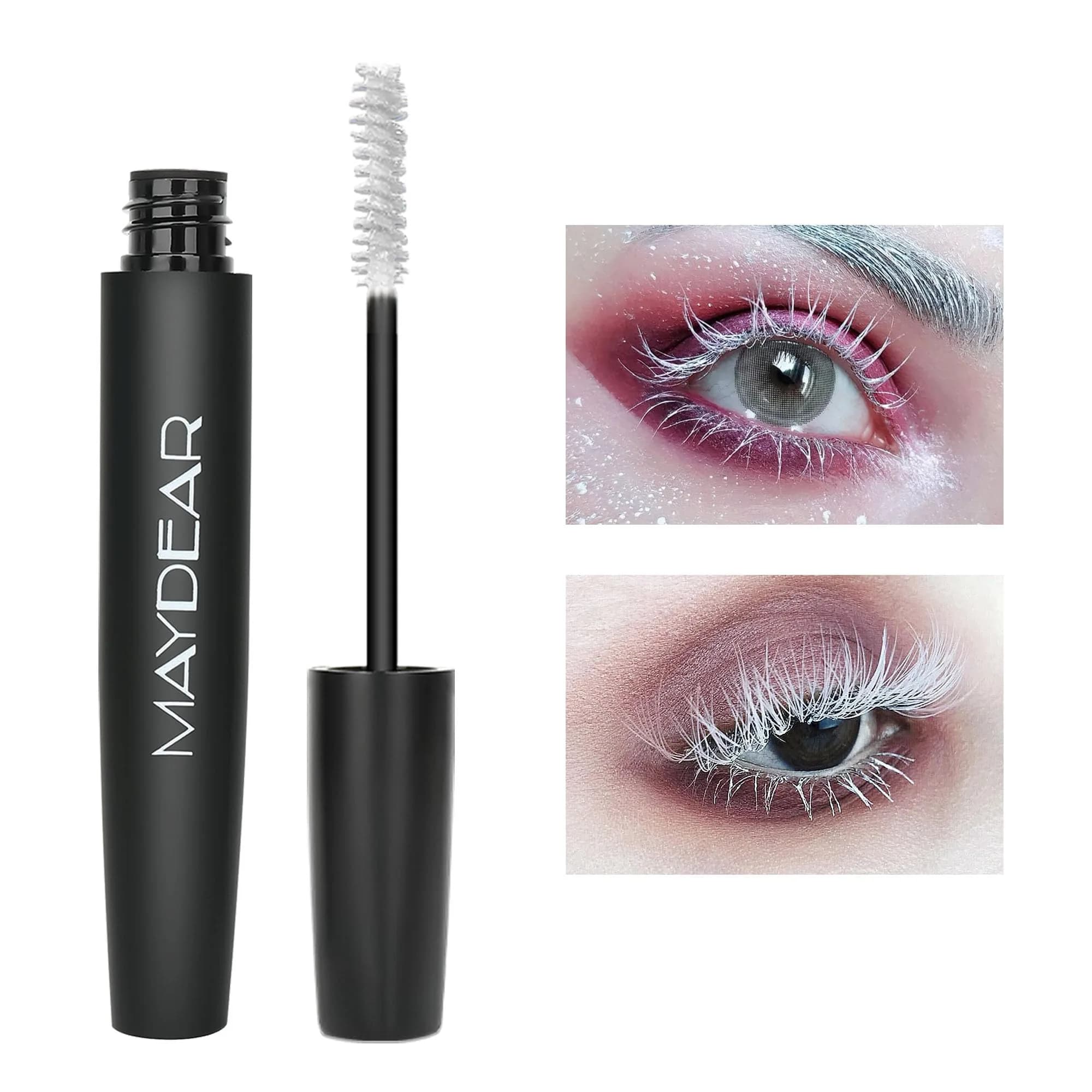 Maydear White Mascara Volumizing Curling Lengthening 10ml (0.32 Fl Oz) | Intense Definition & Long-Lasting Smudge-Proof Wear - main product image