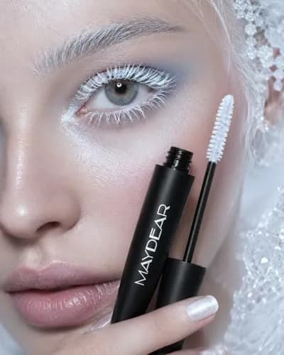Maydear White Mascara Volumizing Curling Lengthening 10ml (0.32 Fl Oz) | Intense Definition & Long-Lasting Smudge-Proof Wear thumbnail 9