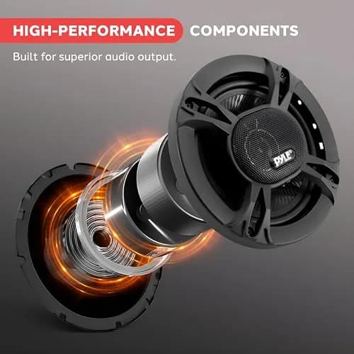 Pyle 3-Way Car Stereo Speakers 6.5” Pair | 300W Triaxial Loud Pro Audio with OEM Fit thumbnail 4