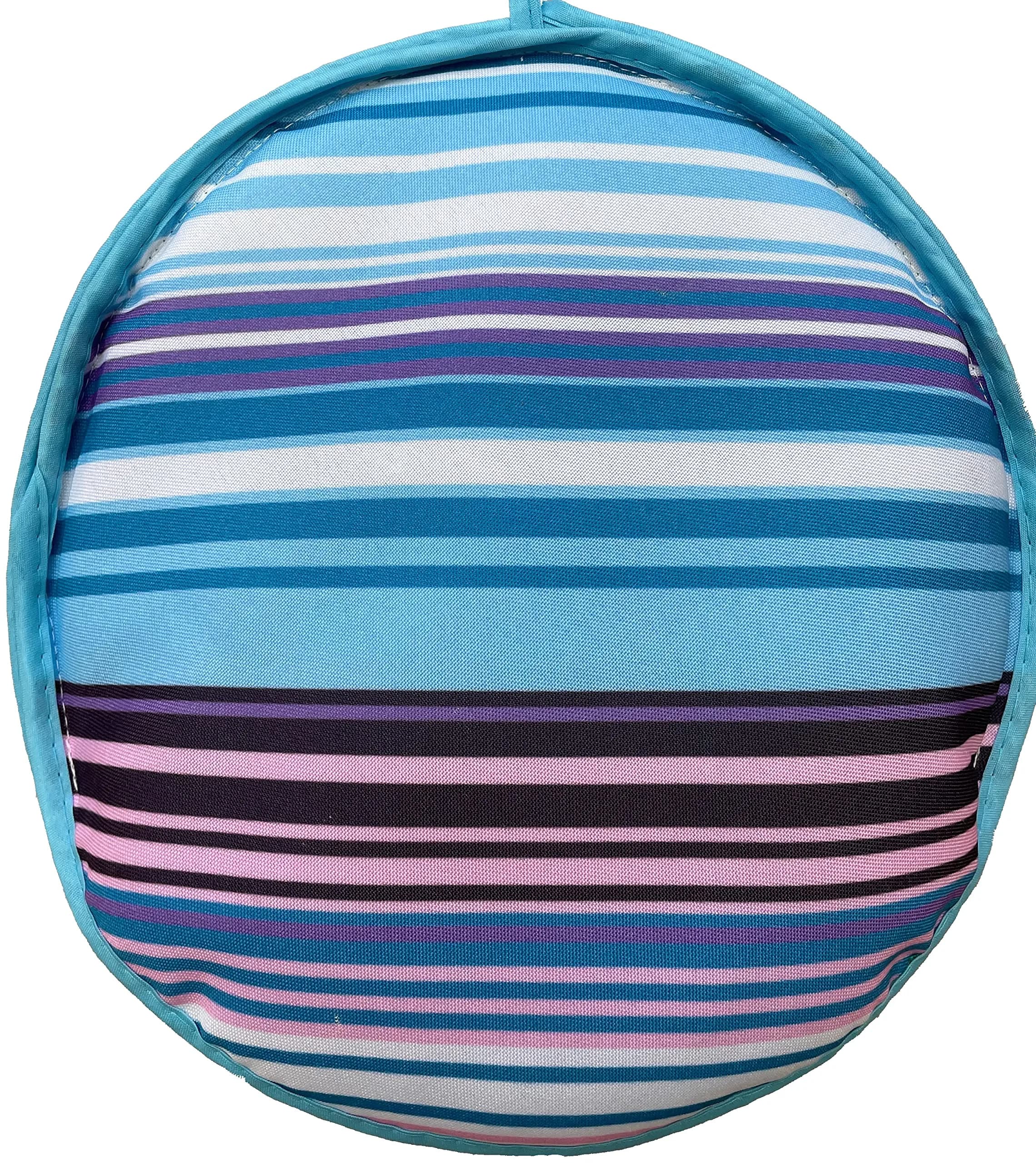 R&M Tortilla Warmer 10" | Keeps Tortillas Warm for 1 Hour in Microwave (10-Inch, Blue Stripes) - main product image