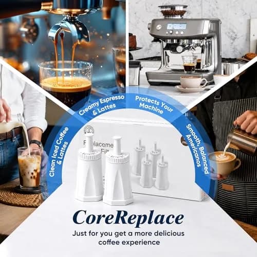 CoreReplace 2 Pack Replacement Water Filter for Breville Claro Swiss Espresso Machine | Compatible with Oracle, Barista & Bambino thumbnail 8