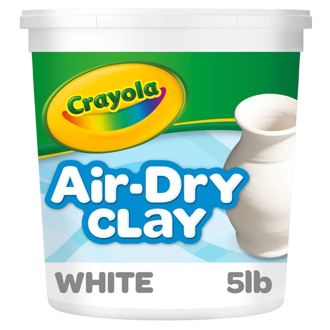Crayola Air Dry Clay 5 lb (2.27 kg) | Non-Toxic White Modeling Clay for Kids & Art Classrooms - main product image